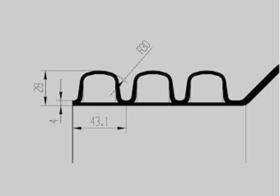 Corrugated pipe profile