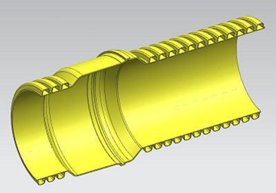 Corrugated pipe profile design