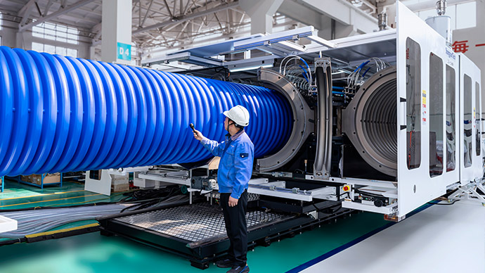 ZC-1200H Corrugated Pipe Extrusion Line (ID100-OD1200mm)