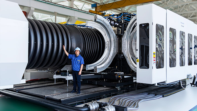 ZC-2000H Corrugated Pipe Extrusion Line (ID600-OD2000mm)